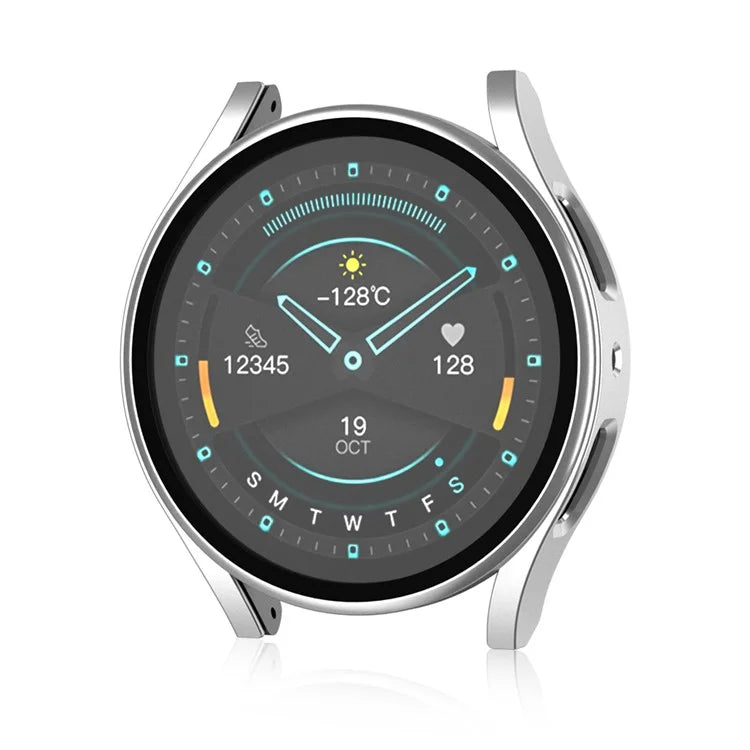 For Samsung Galaxy Watch7 44mm Matte Case with Tempered Glass Screen Film Hard PC Watch Cover