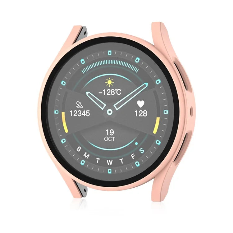 For Samsung Galaxy Watch7 40mm Matte Case Hard PC Watch Cover with Tempered Glass Screen Film