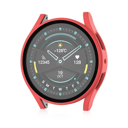 For Samsung Galaxy Watch7 40mm Matte Case Hard PC Watch Cover with Tempered Glass Screen Film