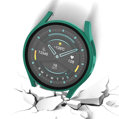 For Samsung Galaxy Watch7 40mm Matte Case Hard PC Watch Cover with Tempered Glass Screen Film