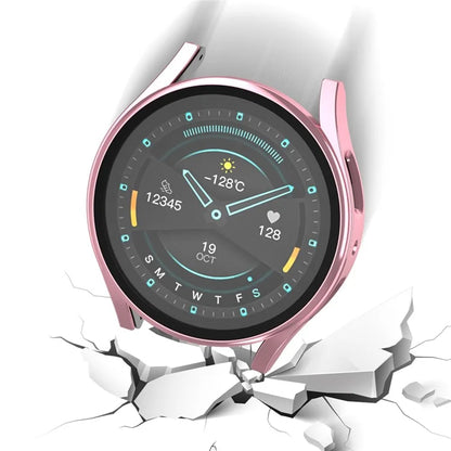 For Samsung Galaxy Watch7 40mm Matte Case Hard PC Watch Cover with Tempered Glass Screen Film