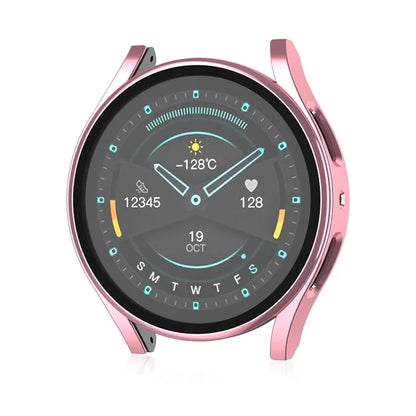 For Samsung Galaxy Watch7 40mm Matte Case Hard PC Watch Cover with Tempered Glass Screen Film
