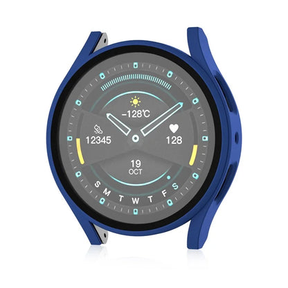 For Samsung Galaxy Watch7 40mm Matte Case Hard PC Watch Cover with Tempered Glass Screen Film