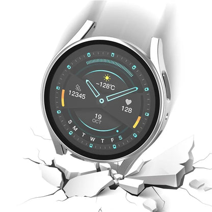 For Samsung Galaxy Watch7 40mm Matte Case Hard PC Watch Cover with Tempered Glass Screen Film