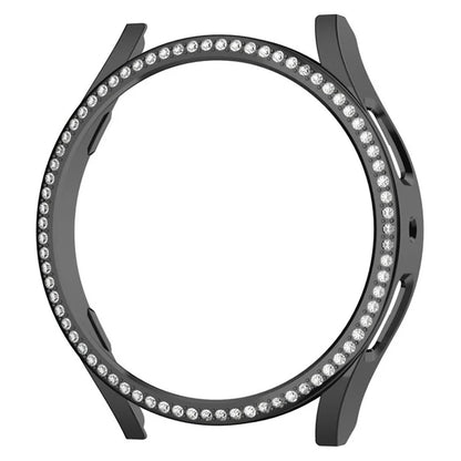 For Samsung Galaxy Watch7 44mm PC Watch Case Rhinestone Decor Hollow-Out Cover