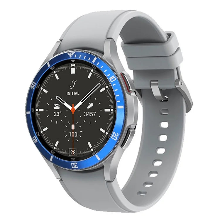 For Samsung Galaxy Watch7  /  Watch6  /  Watch5  /  Watch4  /  40mm Watch Bezel Ring Zinc Alloy Dial Bezel Adhesive Frame Ring Cover