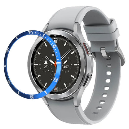 For Samsung Galaxy Watch7  /  Watch6  /  Watch5  /  Watch4  /  40mm Watch Bezel Ring Zinc Alloy Dial Bezel Adhesive Frame Ring Cover