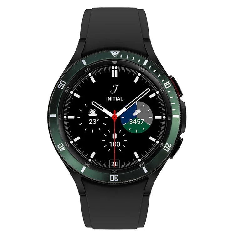 For Samsung Galaxy Watch7  /  Watch6  /  Watch5  /  Watch4  /  40mm Watch Bezel Ring Zinc Alloy Dial Bezel Adhesive Frame Ring Cover