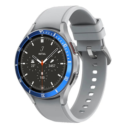 For Samsung Galaxy Watch7  /  Watch6  /  Watch5  /  Watch4  /  44mm Watch Bezel Ring Zinc Alloy Dial Bezel Adhesive Frame Ring Cover