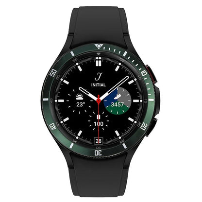 For Samsung Galaxy Watch7  /  Watch6  /  Watch5  /  Watch4  /  44mm Watch Bezel Ring Zinc Alloy Dial Bezel Adhesive Frame Ring Cover
