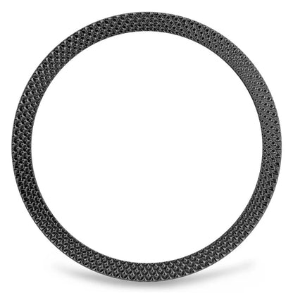 For Samsung Galaxy Watch6 Classic 47mm Bezel Ring Zinc Alloy Rhombus Pattern Bezel Adhesive Frame Cover