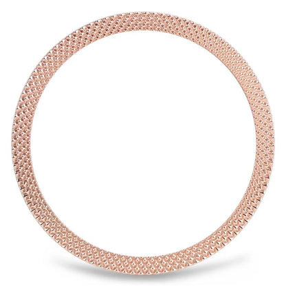 For Samsung Galaxy Watch6 Classic 43mm Bezel Ring Zinc Alloy Rhombus Pattern Bezel Adhesive Frame Cover
