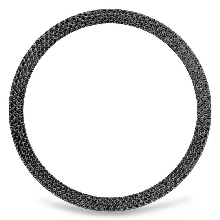 For Samsung Galaxy Watch6 Classic 43mm Bezel Ring Zinc Alloy Rhombus Pattern Bezel Adhesive Frame Cover