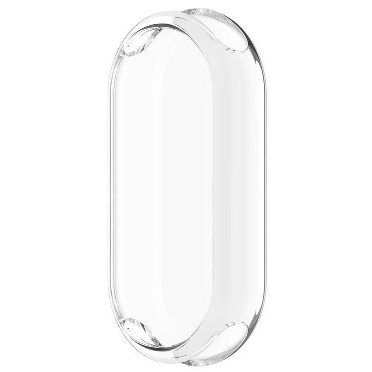 For Xiaomi Mi Band 9 NFC / 9 Full Protection Cover Anti-Scratch TPU Watch Frame Case - Transparent