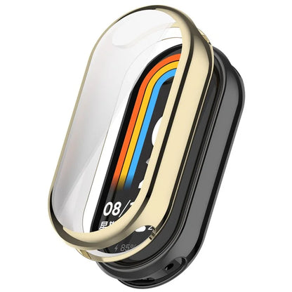 For Xiaomi Smart Band 8 / Mi Band 9 / 9 NFC Electroplating Full Protection Cover TPU Watch Frame Case