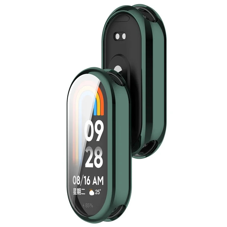 For Xiaomi Smart Band 8 / Mi Band 9 / 9 NFC Electroplating Full Protection Cover TPU Watch Frame Case
