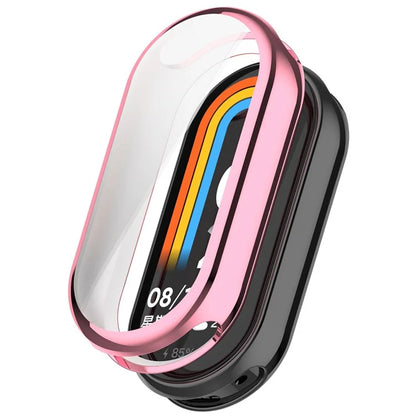 For Xiaomi Smart Band 8 / Mi Band 9 / 9 NFC Electroplating Full Protection Cover TPU Watch Frame Case