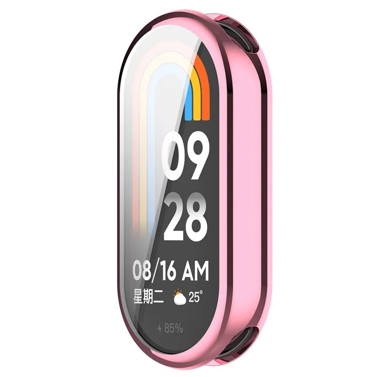 For Xiaomi Smart Band 8 / Mi Band 9 / 9 NFC Electroplating Full Protection Cover TPU Watch Frame Case