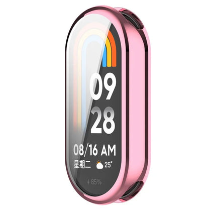 For Xiaomi Smart Band 8 / Mi Band 9 / 9 NFC Electroplating Full Protection Cover TPU Watch Frame Case