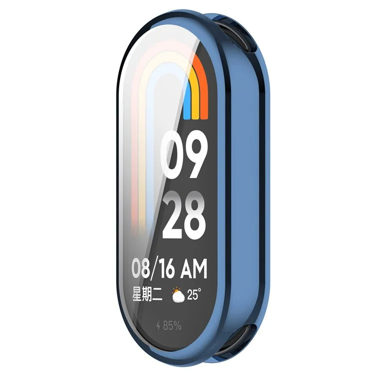 For Xiaomi Smart Band 8 / Mi Band 9 / 9 NFC Electroplating Full Protection Cover TPU Watch Frame Case