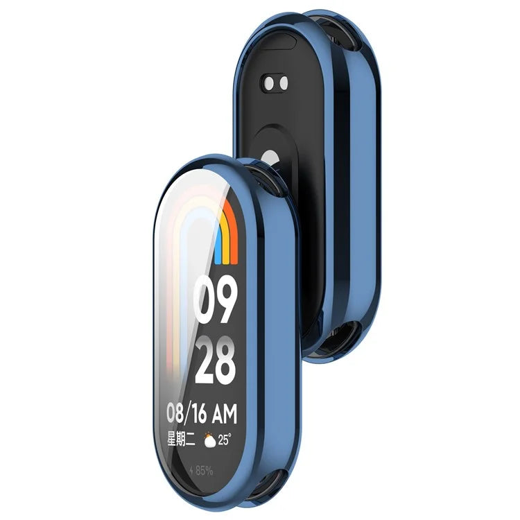 For Xiaomi Smart Band 8 / Mi Band 9 / 9 NFC Electroplating Full Protection Cover TPU Watch Frame Case