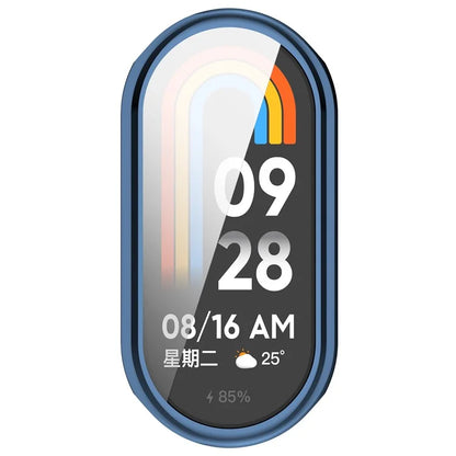 For Xiaomi Smart Band 8 / Mi Band 9 / 9 NFC Electroplating Full Protection Cover TPU Watch Frame Case