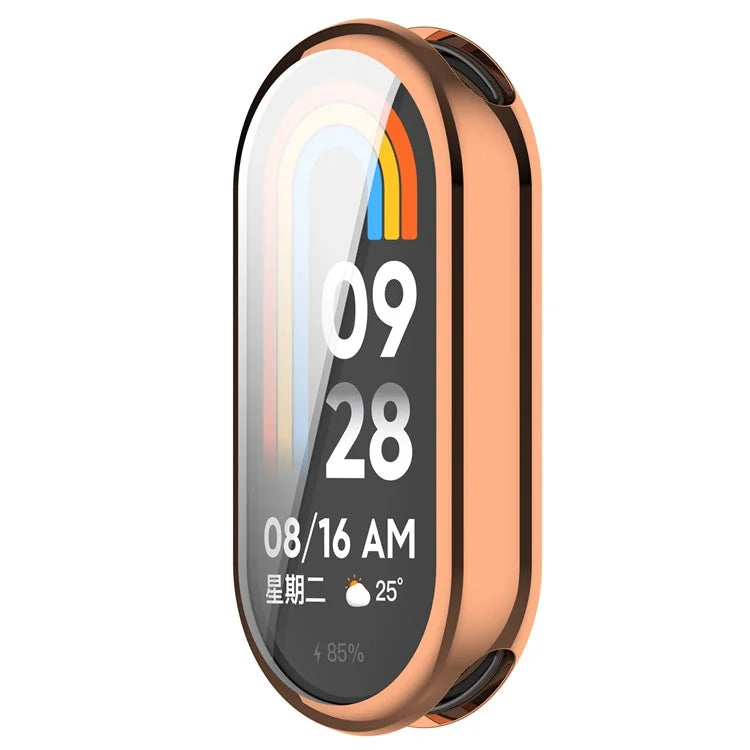 For Xiaomi Smart Band 8 / Mi Band 9 / 9 NFC Electroplating Full Protection Cover TPU Watch Frame Case