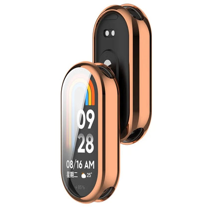 For Xiaomi Smart Band 8 / Mi Band 9 / 9 NFC Electroplating Full Protection Cover TPU Watch Frame Case