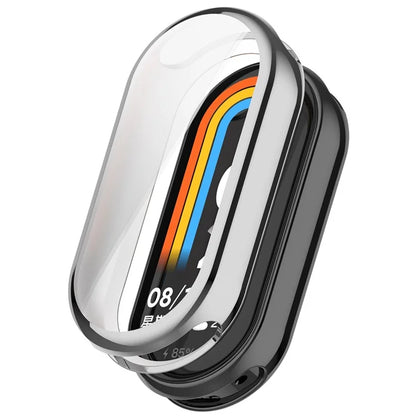 For Xiaomi Smart Band 8 / Mi Band 9 / 9 NFC Electroplating Full Protection Cover TPU Watch Frame Case