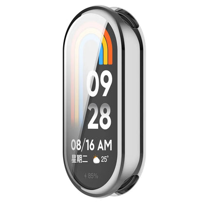 For Xiaomi Smart Band 8 / Mi Band 9 / 9 NFC Electroplating Full Protection Cover TPU Watch Frame Case