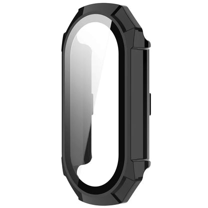 For Xiaomi Mi Band 9 NFC / Mi Band 9 Anti-Scratch Hard PC Watch Case with Tempered Glass Film