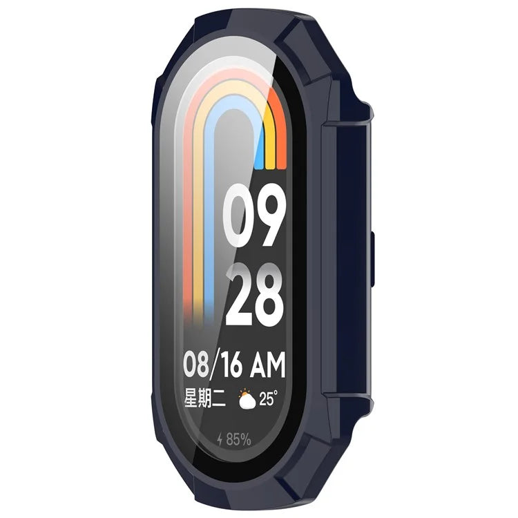 For Xiaomi Mi Band 9 NFC / Mi Band 9 Anti-Scratch Hard PC Watch Case with Tempered Glass Film