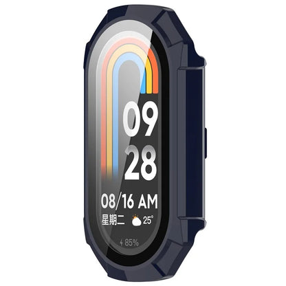 For Xiaomi Mi Band 9 NFC / Mi Band 9 Anti-Scratch Hard PC Watch Case with Tempered Glass Film