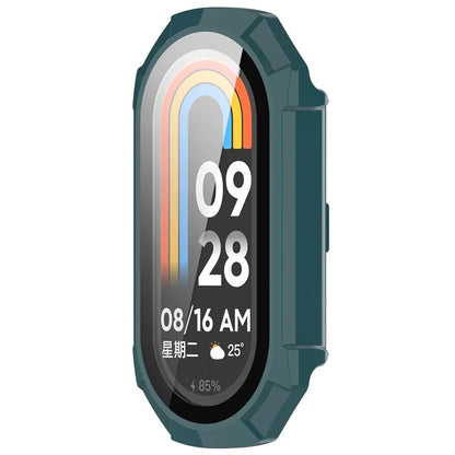 For Xiaomi Mi Band 9 NFC / Mi Band 9 Anti-Scratch Hard PC Watch Case with Tempered Glass Film