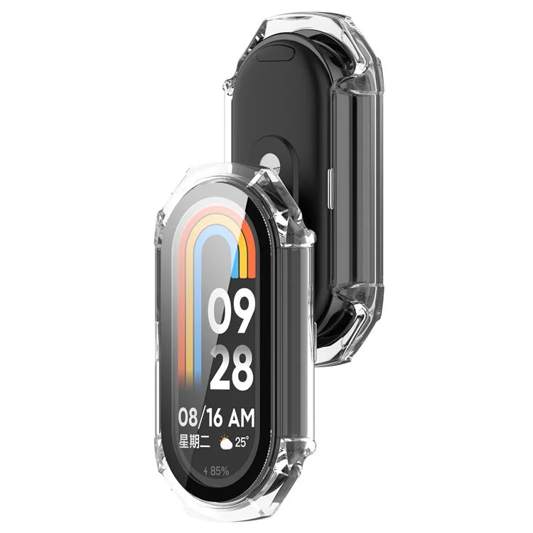 For Xiaomi Mi Band 9 NFC / Mi Band 9 Anti-Scratch Hard PC Watch Case with Tempered Glass Film