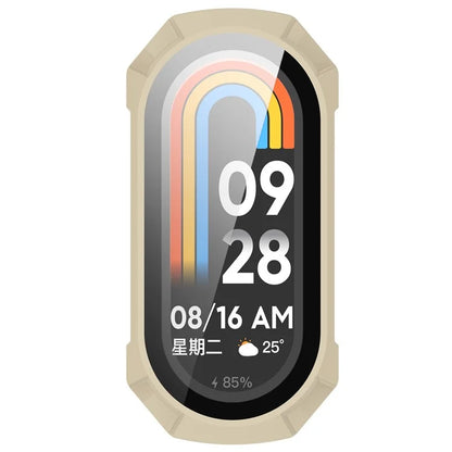 For Xiaomi Mi Band 9 NFC / Mi Band 9 Anti-Scratch Hard PC Watch Case with Tempered Glass Film