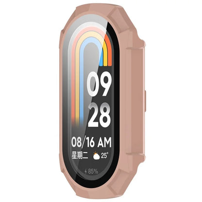 For Xiaomi Mi Band 9 NFC / Mi Band 9 Anti-Scratch Hard PC Watch Case with Tempered Glass Film