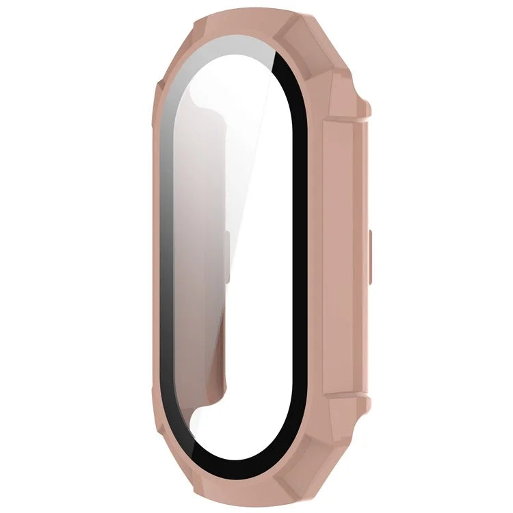 For Xiaomi Mi Band 9 NFC / Mi Band 9 Anti-Scratch Hard PC Watch Case with Tempered Glass Film