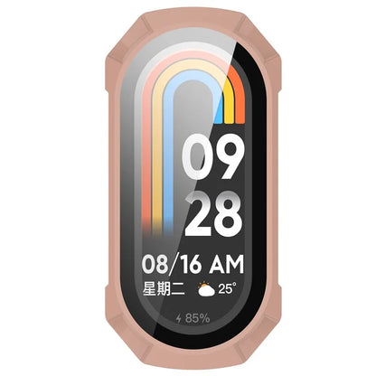 For Xiaomi Mi Band 9 NFC / Mi Band 9 Anti-Scratch Hard PC Watch Case with Tempered Glass Film