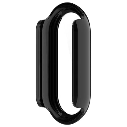 For Xiaomi Mi Band 9 / 9 NFC Glossy PC Cover Watch Frame Case with Tempered Glass Screen Film
