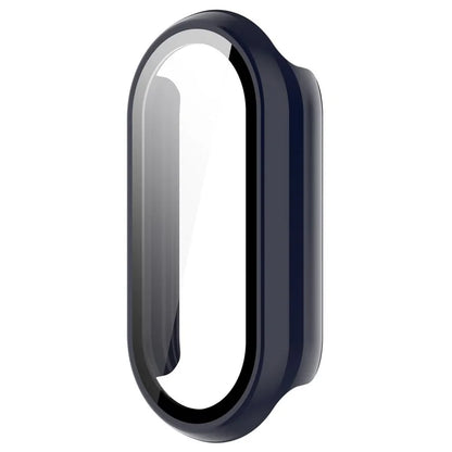 For Xiaomi Mi Band 9 / 9 NFC Glossy PC Cover Watch Frame Case with Tempered Glass Screen Film
