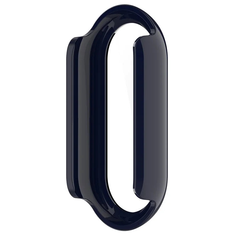 For Xiaomi Mi Band 9 / 9 NFC Glossy PC Cover Watch Frame Case with Tempered Glass Screen Film