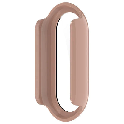 For Xiaomi Mi Band 9 / 9 NFC Glossy PC Cover Watch Frame Case with Tempered Glass Screen Film