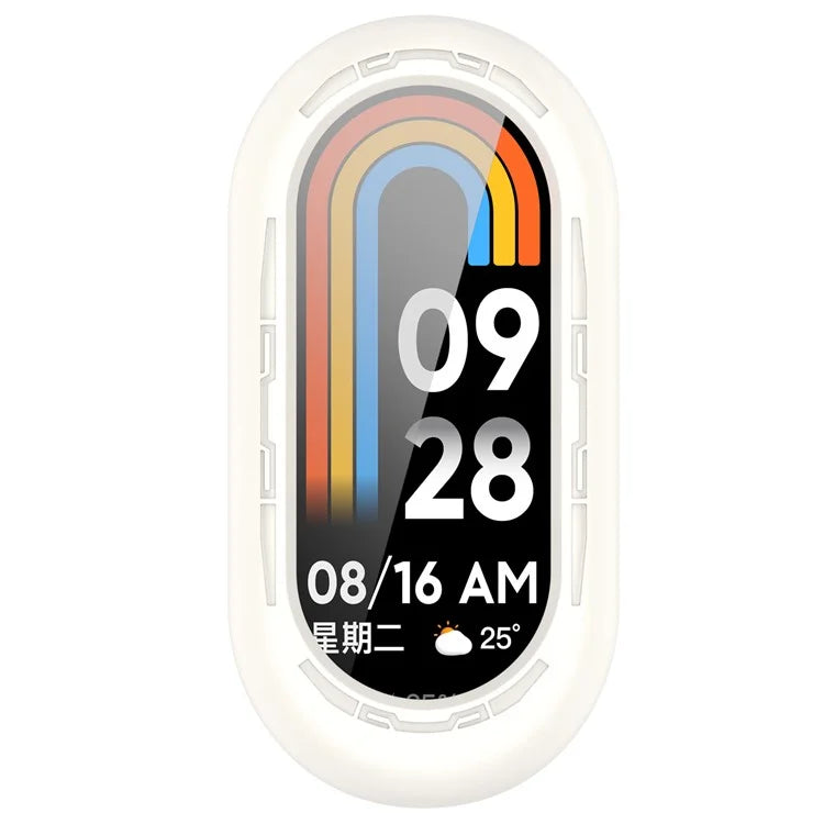 For Xiaomi Mi Band 9 / 9 NFC Silicone Watch Case Anti-collision Protection Frame