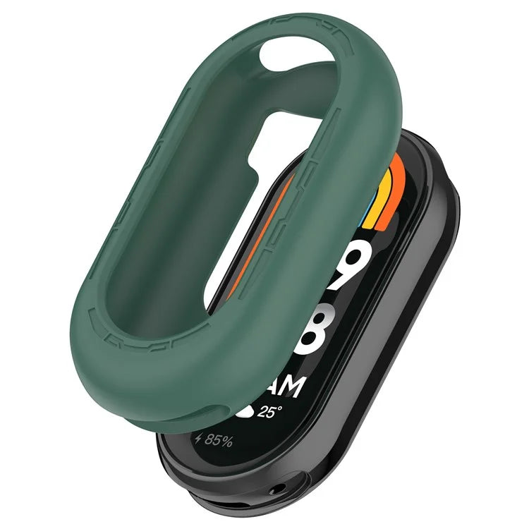 For Xiaomi Mi Band 9 / 9 NFC Silicone Watch Case Anti-collision Protection Frame