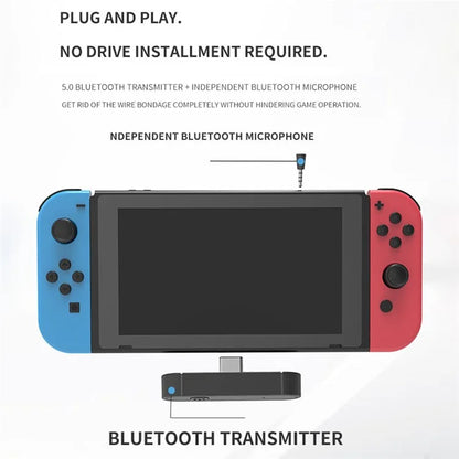 HONSON HS-SW390 For Nintendo Switch / Switch Lite / PS4 / PS5 Game Console Bluetooth Receiver Transmitter