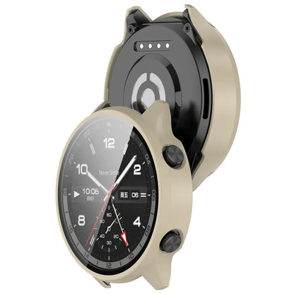 For OnePlus Watch 2R Case Hard PC Full Protective Watch Cover with Tempered Glass Film