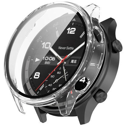 For OnePlus Watch 2R Case Hard PC Full Protective Watch Cover with Tempered Glass Film