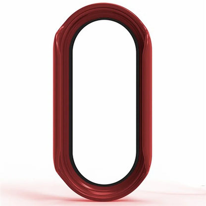 For Xiaomi Mi Band 9 Ceramic Edition Anti-Drop PC Watch Case with Built-In Tempered Glass Film