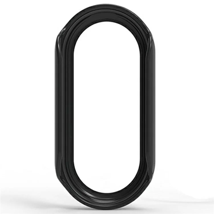 For Xiaomi Mi Band 9 Ceramic Edition Anti-Drop PC Watch Case with Built-In Tempered Glass Film